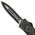 Unthinkable Atrocity Automatic Out the Front OTF Knife w/ Reaper Motif & Double-Edged Blade