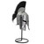 Little Lion Miniature Home Office Décor Display Helmet 20G Steel Greek Spartan Helm w/ Black Horse Hair Plume & Iron Stand