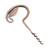 Elegant and Unique Sages Spiral Corkscrew - Hand Forged with Aged Rust Finish