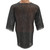 Chainmail Shirt Armor Half Sleeved - Large | Black and Silver Chainmail Shirt Made with Mild Steel | For Chest, Back & Shoulder Protection