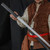 Handmade Japanese Ninjato Katana — High Manganese Steel Blade with Black Scabbard