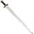 Viking Sword with Wooden Scabbard – Full Tang Anglo-Saxon Damascus Steel Sword