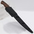 Slim Black Fillet Knife – Blade, Hardwood Handle & Hard Sheath