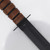 Classic Leather Handle Survival Knife – Black Clip Point Blade & Sheath
