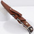 Fixed Blade Hunting Knife with Satin Drop Point Blade & Hardwood Handle