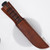 KA-BAR USMC Full-Size Straight Edge Fixed Blade Knife with Leather Sheath