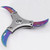 Rainbow Ninja Triple Folding Karambit Spinner Knife with Display Center