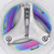 Rainbow Ninja Triple Folding Karambit Spinner Knife with Display Center