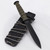 Tactical Combat Boot Knife with Neck Sheath – OD Green Handle