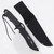 Black Tactical Full Tang Survival Knife with Sawback Blade and Nylon Sheath Black Tactical Full Tang Survival Knife with Sawback Blade and Nylon Sheath
