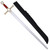 Foam Sword with Red Handle & Adjustable Back Strap Sheath Kit Foam Sword with Red Handle & Adjustable Back Strap Sheath Kit