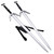 Dual Blazing Steel Medieval Foam Swords with Double Back Strap Sheath – Cosplay Kit Dual Blazing Steel Medieval Foam Swords with Double Back Strap Sheath – Cosplay Kit