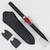 Crimson Crystal Fantasy Spear Dagger with Display Plaque