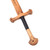 Medieval Wooden Longsword with Etched Design – Training Replica
