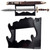 Black Wooden 2-Piece Sword Wall Display – Dual Mount Collector Rack Black Wooden 2-Piece Sword Wall Display – Dual Mount Collector Rack