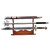 Wooden 3-Piece Sword Table Display – Triple Stand Collector Rack