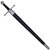 Medieval Hand Forged Longsword with Leather Scabbard