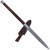 Medieval Pole Dagger with Damascus Steel Blade and Hardwood Shaft