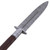 Medieval Pole Dagger with Damascus Steel Blade and Hardwood Shaft