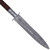 Medieval Pole Dagger with Damascus Steel Blade and Hardwood Shaft