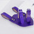Right Hand Medieval Sword Frog in Purple Genuine Leather with Buckle Closure