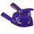 Left Hand Medieval Sword Frog in Purple Genuine Leather with Buckle Closure