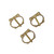 Genuine Brass Petite Accessory Buckle - 3 PC