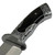 12.25" Clip Point Fixed Blade Knife – Mirror Polished Stainless Steel, Full Tang, Hardwood Handle w/ Nylon Sheath