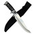 12.25" Clip Point Fixed Blade Knife – Mirror Polished Stainless Steel, Full Tang, Black Hardwood Handle w/ Nylon Sheath