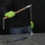 Decorative Eagle Handle Stainless Steel Knife with Chain Ball and Wooden Handle Whip Set