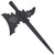 Decorative Stainless Steel Spear Ballam with Cutout Design – Black