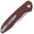 Redwood Ridge Folding Knife – Stainless Steel Drop Point Blade with Wood Grip & Ball Bearing Deployment