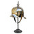 Darkened Iron Helmet Stand – Premium Display for Historical Helmets