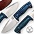 Hunt For Life Blue Grain Legacy Stainless Steel Full Tang Skinner Knife