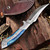 Damascus Rio Grande Lone Rider Full Tang Knife