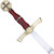 Crusader Knights Honor Cross Sword – Exquisite Design with Brass & Rosewood