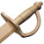 Black Bart Wooden Pirate Practice Scimitar Sword