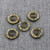 Set of Five Whirlwind Carved Horn Buttons Set of Five Whirlwind Carved Horn Buttons