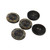 Set of Five Whirlwind Carved Horn Buttons Set of Five Whirlwind Carved Horn Buttons