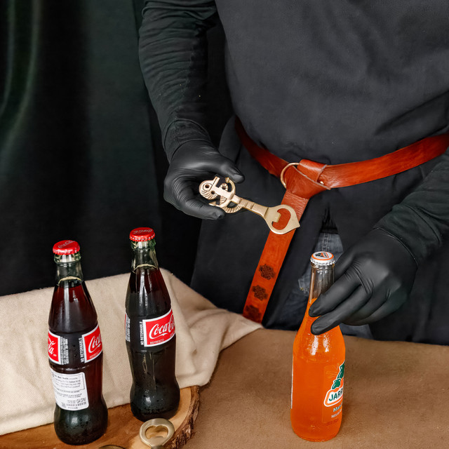 Fisherman Brass Anchor with Rope Bottle Opener