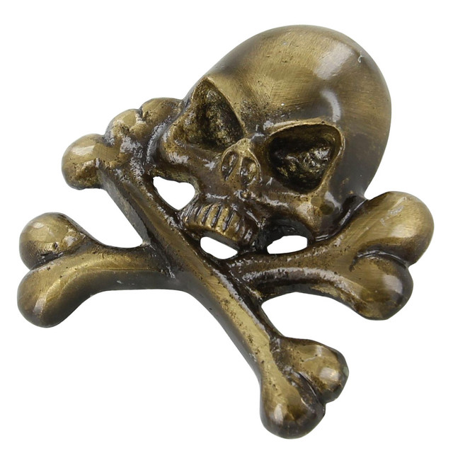 Brass Jolly Roger Pirate Hat Ornament Brass Jolly Roger Pirate Hat Ornament