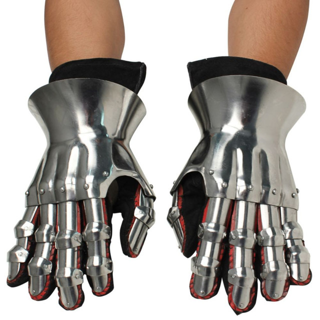 Medieval Renaissance Functional Hourglass Gauntlets Set