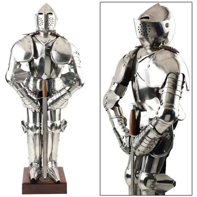 Knight in Shining Armor Medieval Statue