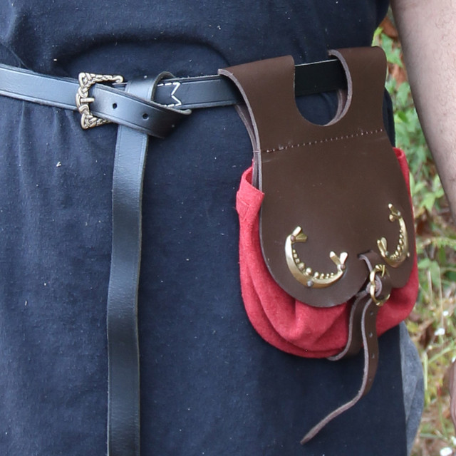 Handmade Royal Court Suede Pouch