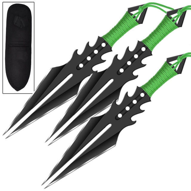 Mental Anguish 3 Piece Stainless Steel Throwing Knife Set