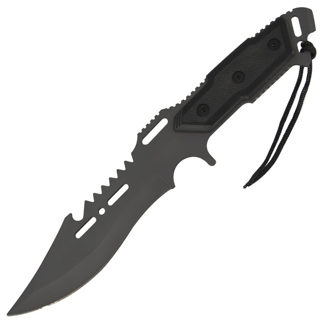 Recurve Military Combat Tactical Full Tang Knife