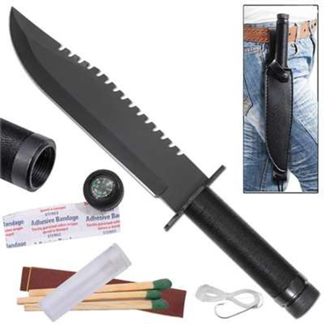 First Blood Survival Knife Black