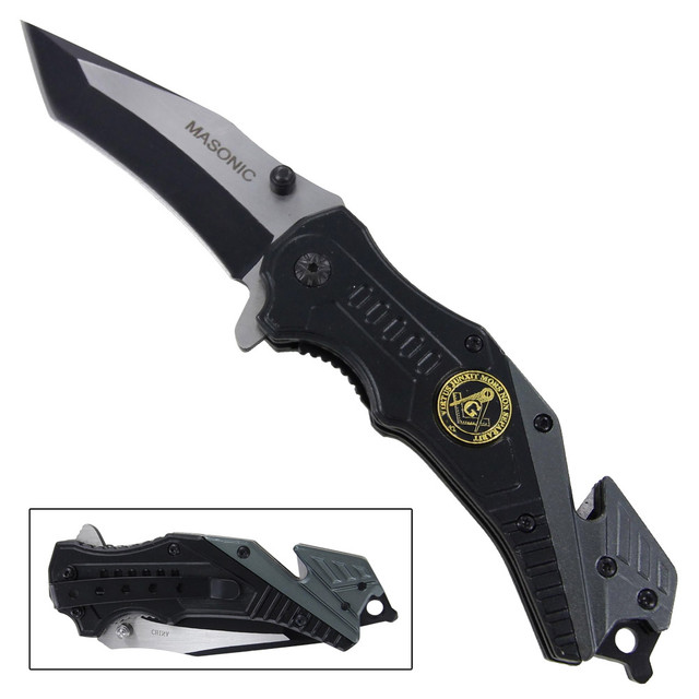 Masonic Two-Tone Spring Assisted Knife Masonic Two-Tone Spring Assisted Knife