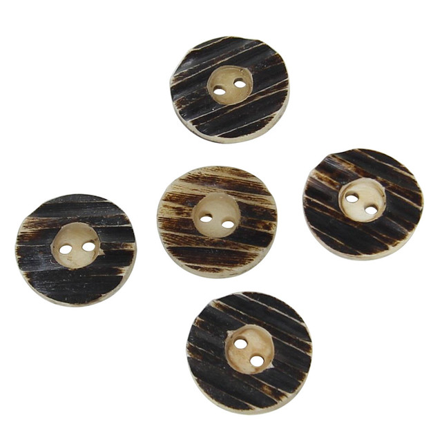 Medium Brown Real Horn Toggle Buttons, Made in Germany