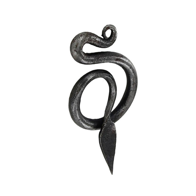 Viking Midgard Serpent Forged Pendant